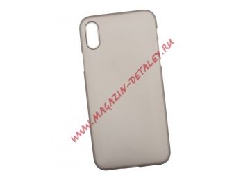 Защитная крышка Baseus Wing Case для iPhone X WIAPIPHX-01 пластик (прозрачная черная)