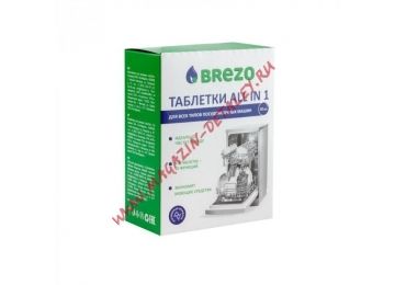 Таблетки 87466 ALL IN 1 Brezo для посудомоечной машины 20 шт