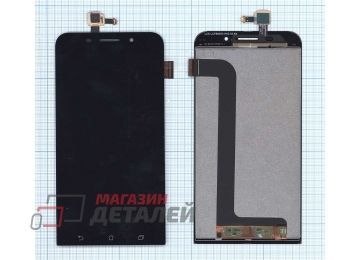 Дисплей (экран) в сборе с тачскрином для Asus ZenFone Max ZC550KL черный