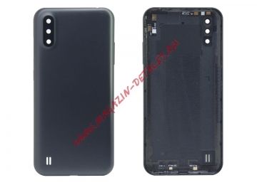 Задняя крышка аккумулятора для Samsung Galaxy M01 (M015F) черная