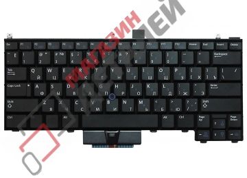 Клавиатура для ноутбука Dell Latitude E4310 черная с трекпойнтом и подсветкой