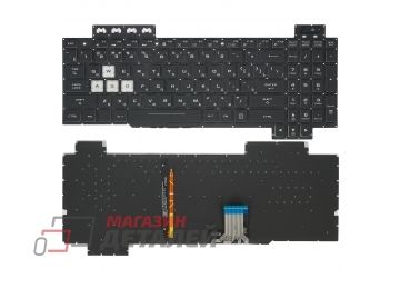 Клавиатура для ноутбука ASUS TUF Gaming FX505D, FX505G черная с подсветкой