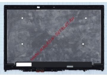Экран в сборе (матрица + тачскрин) для Lenovo IdeaPad Flex 5 15 черный с рамкой