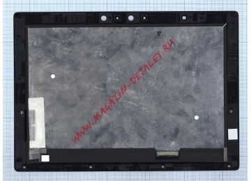 Экран в сборе (матрица + тачскрин) для Lenovo Miix 720-12IKB черный с рамкой