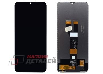 Дисплей (экран) в сборе с тачскрином для Realme C20 черный (Premium LCD)