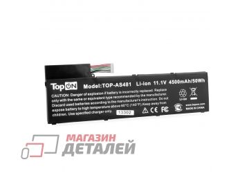 Аккумулятор TopON TOP-AS481 (совместимый с AP12A31) для ноутбука Acer Aspire M3-481 11.1V 35Wh (4500mAh) черный