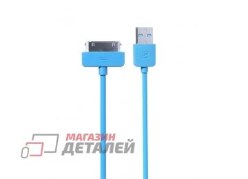 USB кабель REMAX Light Series 1M Cable RC-06i4 для Apple 30 pin синий