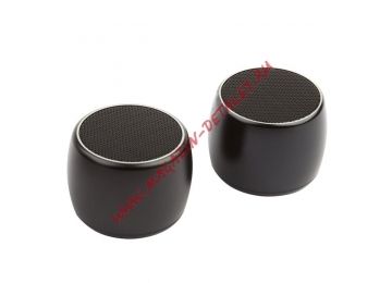 Bluetooth колонка Стерео (2 в 1) SHEYEDA черная, коробка