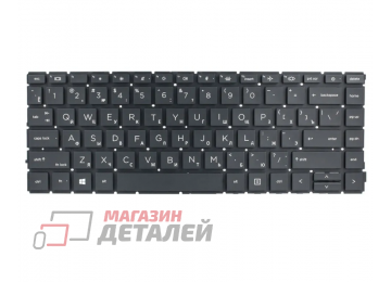 Клавиатура для ноутбука HP EliteBook 440 G8, 440 G9, 445 G8, 445 G9 черная без рамки, с подсветкой