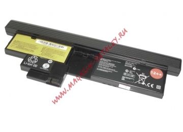 Аккумулятор 43R925 12++ для ноутбука Lenovo ThinkPad X200 14.4V 67Wh (4500mAh) черный Premium
