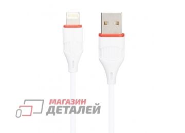 USB кабель BOROFONE BX17 Enjoy Lightning 8-pin PVC 1м (белый)