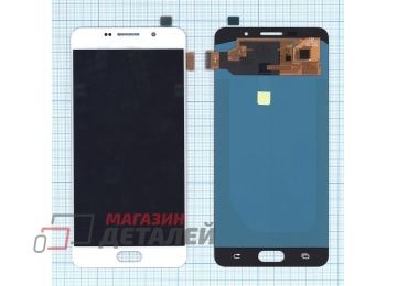 Дисплей (экран) в сборе с тачскрином для Samsung Galaxy A7 (2016) SM-A710F белый (TFT-совместимый с регулировкой яркости)