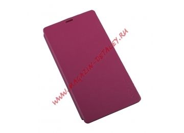 Чехол/книжка для Sony Xperia T3 (D5103) "PIPILU" FIBCOLOR кожаный (розовый)