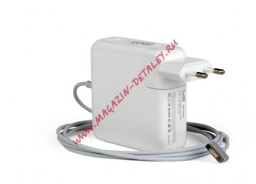 Блок питания (сетевой адаптер) TopOn для ноутбука Apple A1398 20V 4.25A 85W MagSafe2 белый