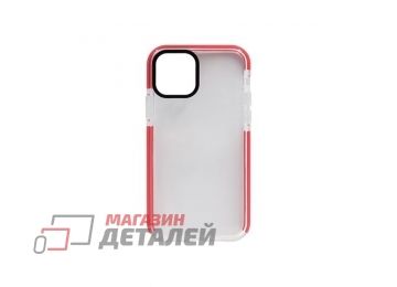Чехол силиконовый с цветной рамкой для iPhone 11 Pro (5.8) красный