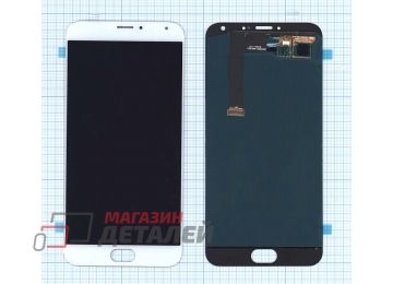 Дисплей (экран) в сборе с тачскрином для Meizu MX5 белый