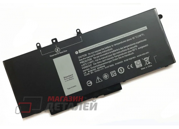 Аккумулятор GJKNX для Dell Latitude 5480, 5580, 5490, 5590, Precision M3520, M3530 7.6V 68Wh черный Premium