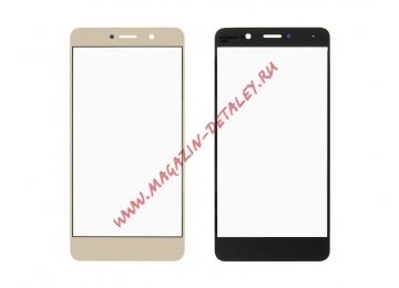 Стекло для переклейки Huawei Nova Lite Plus (2017)/Huawei Y7 (TRT-LX1/TRT-LX2/TRT-LX3 2017) (золото)