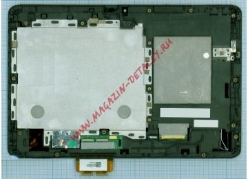 Дисплей (экран) в сборе (матрица B101EVT05.0 + тачскрин) для Acer Iconia Tab A210 A211 черный с рамкой