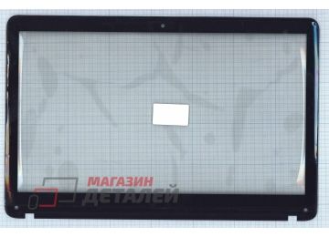 Сенсорное стекло (тачскрин) для Sony Vaio SVF152 черный с рамкой (с разбора)