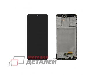 Дисплей (экран) в сборе с тачскрином для Samsung Galaxy A31 SM-A315F черный с рамкой (Premium SC LCD)