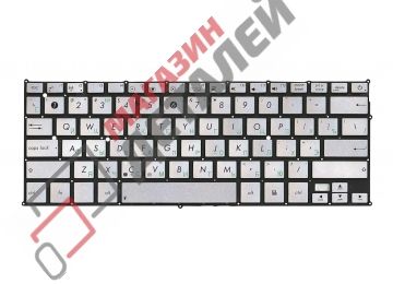 Клавиатура для ноутбука Asus UX21E серебристая