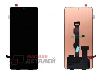 Дисплей (экран) в сборе с тачскрином для Xiaomi Redmi Note 13 Pro 4G, Poco M6 Pro 4G черный OLED