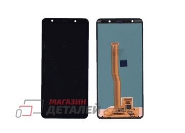 Дисплей (экран) в сборе с тачскрином для Samsung Galaxy A7 (2018) SM-A750F черный