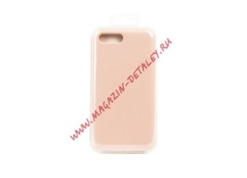 Силиконовый чехол для iPhone 8 Plus/7 Plus Silicone Case (пыльно-розовый, блистер)