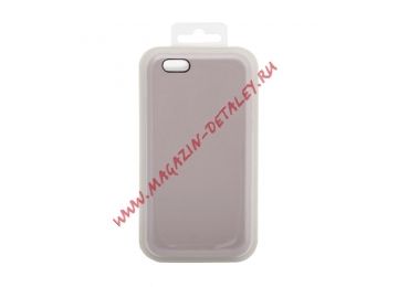 Силиконовый чехол для iPhone 6/6S Silicone Case (пыльно-розовый, блистер)