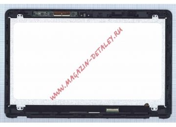 Экран в сборе N156BGE-LB1+ touchscreen для Sony Vaio SVF15A черный с рамкой