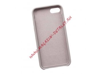 Силиконовый чехол Silicone Case для Apple iPhone 7 бежевый, коробка