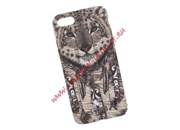 Защитная крышка для iPhone 8/7 "KUtiS" Animals OK-5 Гепард (бежевая)