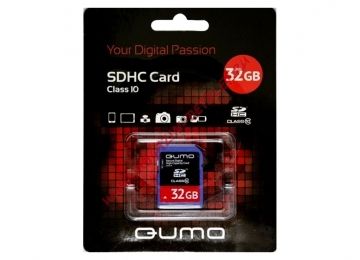 Карта памяти SDXC 32GB Qumo Class 10 + адаптер SD