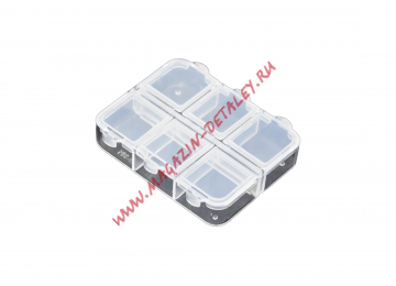 Коробка для компонентов 6 ячеек EKB-301 7х1х5 см