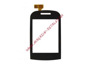 Сенсорное стекло (тачскрин) для Samsung B3410 черный AAA