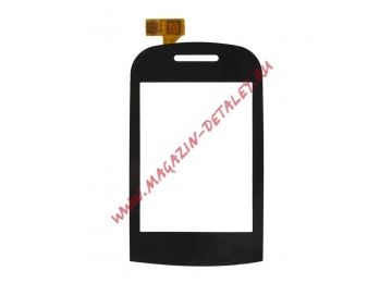 Сенсорное стекло (тачскрин) для Samsung B3410 черный