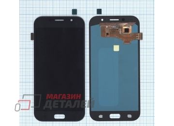Дисплей (экран) в сборе с тачскрином для Samsung Galaxy A7 (2017) SM-A720F черный (OLED)