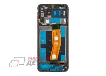 Дисплей (экран) в сборе с тачскрином для Samsung Galaxy A14 SM-A145 черный с рамкой (Premium LCD)