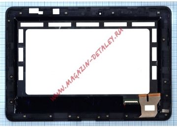 Дисплей (экран) в сборе (матрица B101EAN01.6 + тачскрин) для Asus Transformer Pad TF103CG V1 черный с рамкой