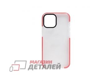 Чехол силиконовый с цветной рамкой для iPhone12 Pro Max красный