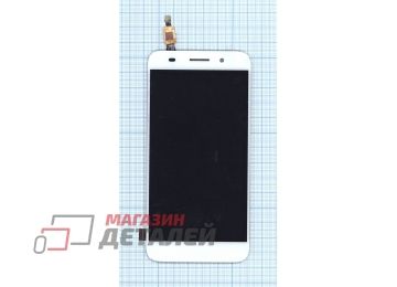 Дисплей (экран) в сборе с тачскрином для Huawei Y3 2017 белый