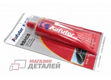 Высокотемпературный силиконовый герметик Kafuter K-383 красный 85 грамм блистер
