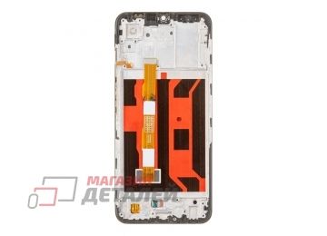 Дисплей (экран) в сборе с тачскрином для Vivo Y33s (V2109) черный с рамкой (Premium LCD)