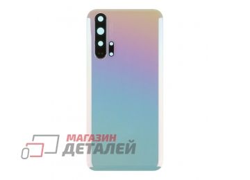 Задняя крышка для Huawei Honor 20 Pro (YAL-L41) со стеклом камеры (белый)