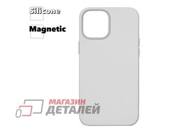 Силиконовый чехол для iPhone 12 Pro Max"Silicone Case" с поддержкой MagSafe (белый)