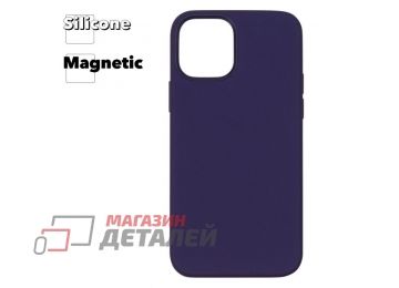 Силиконовый чехол для iPhone 12, 12 Pro "Silicone Case" с поддержкой MagSafe (фиолетовый)