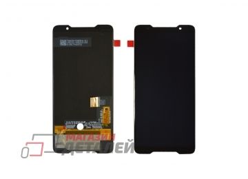 Дисплей (экран) в сборе с тачскрином для Asus ROG Phone черный