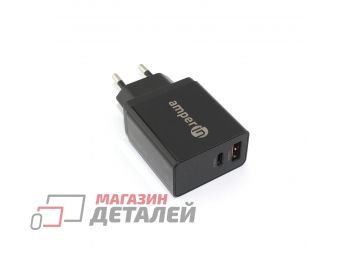 Блок питания (сетевой адаптер) Amperin USB-A, USB-C (YDS-TC045-011PK) 45W черный