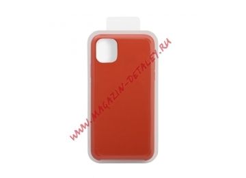 Силиконовый чехол для iPhone 11 Pro Max "Silicon Case" (бледно-оранжевый) 2